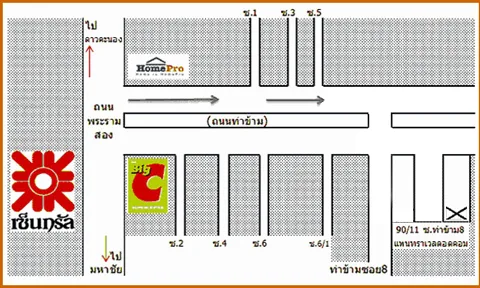แผนผัง บริษัทฯ แผนที่ตั้ง บริษัท แพนทราเวลดอดคอม จำกัด