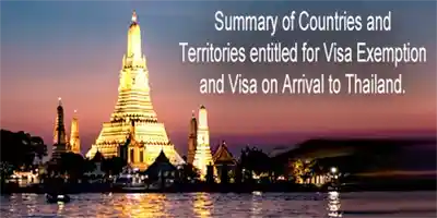 การยกเว้นวีซ่าเข้าประเทศไทย