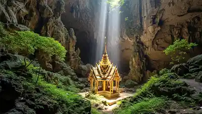 ภาพถ้ำพระยานคร อุทยานแห่งชาติเขาสามร้อยยอด