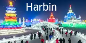 Harbin city in China