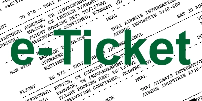 ตั๋วเครื่องบิน e-ticket